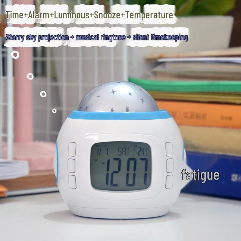 Starry Sky Projection Music Alarm Clock - Ideal for Students & Kids, Premium Gift. білий
Starry Sky Projection Music Alarm Clock - Ideal for Students & Kids, Premium Gift. білий