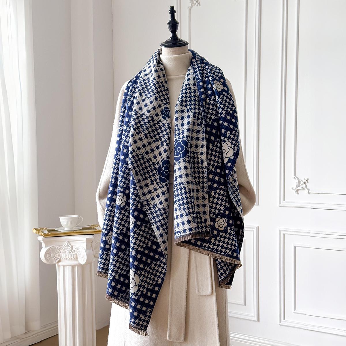 Women S Luxury Cashmere Scarf Houndstooth Pattern Warm Pashmina Shawl Thick Cozy Blanket Wrap Foulard Winter Accessory
Women S Luxury Cashmere Scarf Houndstooth Pattern Warm Pashmina Shawl Thick Cozy Blanket Wrap Foulard Winter Accessory