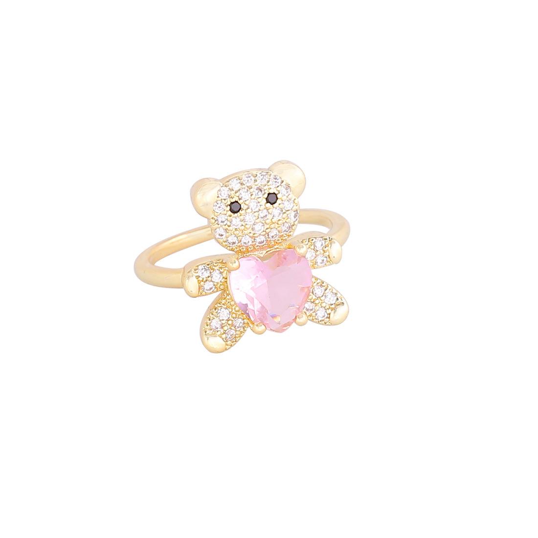 Euro-American style jewelry, copper micro-pave zircon heart bear ring, Instagram light luxury hand jewelry, elegant accessories рожевий
Euro-American style jewelry, copper micro-pave zircon heart bear ring, Instagram light luxury hand jewelry, elegant accessories рожевий