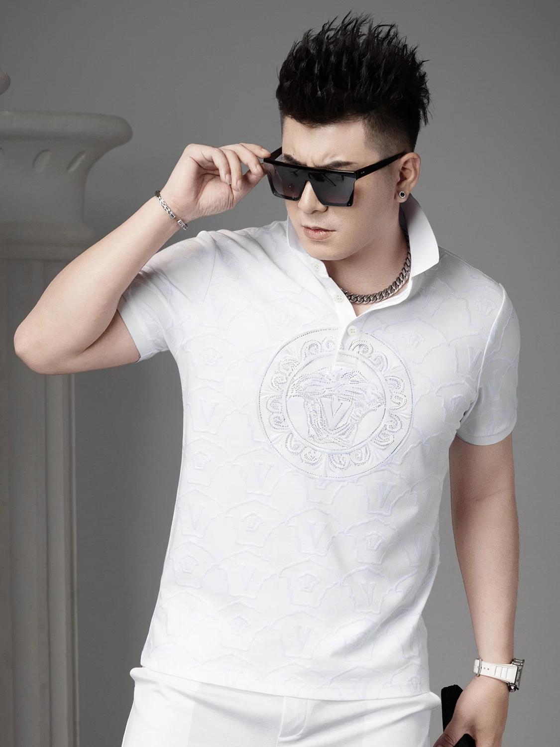 European Style Trendy Velvet Print Polo Shirt Men s Short-Sleeve Top with Turn-Down Collar 2026 Summer New Half-Sleeve T-Shirt 5XL чёрный
European Style Trendy Velvet Print Polo Shirt Men s Short-Sleeve Top with Turn-Down Collar 2026 Summer New Half-Sleeve T-Shirt 5XL чёрный