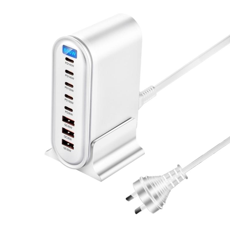 600W 8 Port Fast Charging Station 5 Type C+3 USB Desktop Charging Adapter Base for Tablets Phones Laptops 1
600W 8 Port Fast Charging Station 5 Type C+3 USB Desktop Charging Adapter Base for Tablets Phones Laptops 1