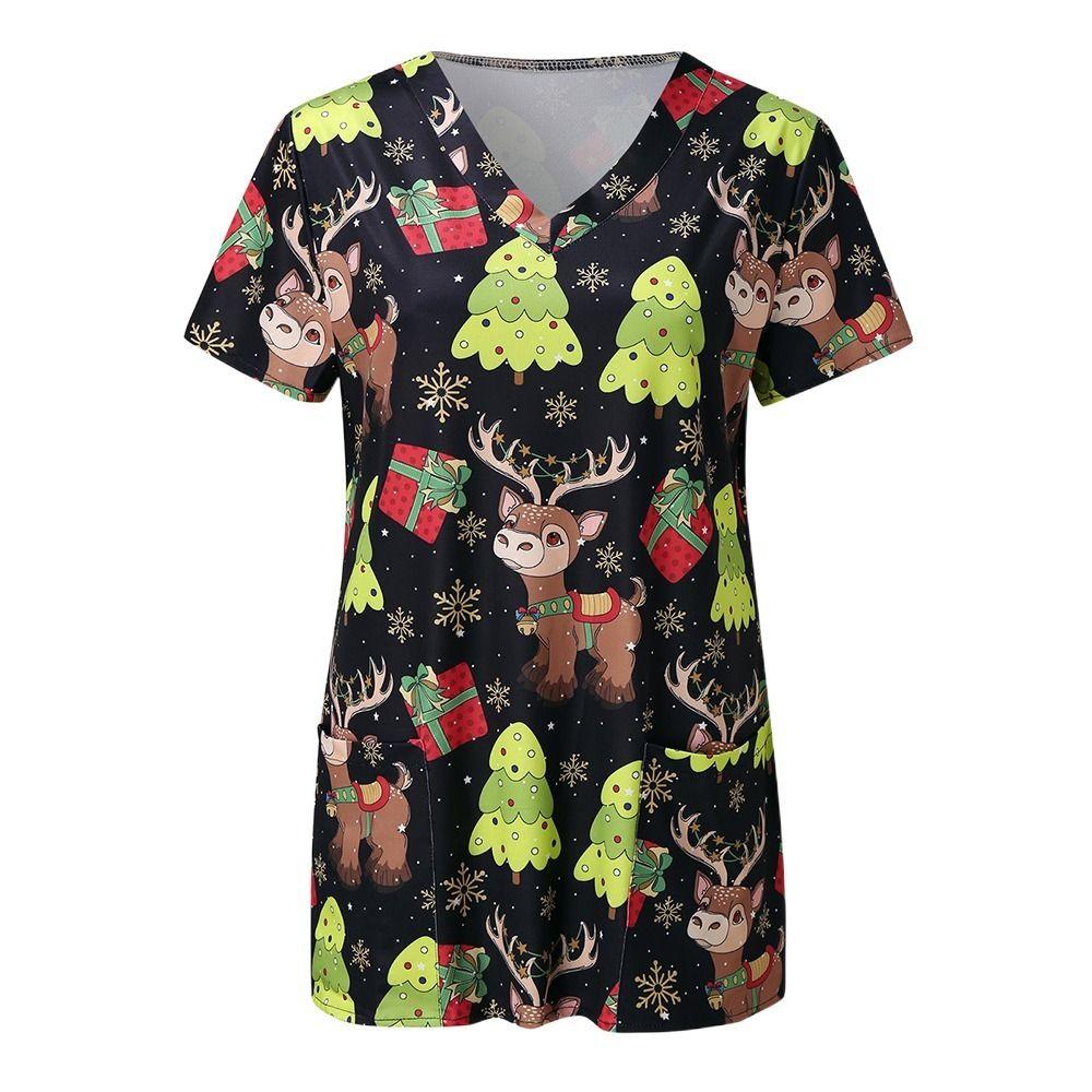 Лучшая пижама Санта Клаус Снеговик Зима для женщин V-образный вырез Рубашки Топы Женская футболка Рождественская блузка M-E
Лучшая пижама Санта Клаус Снеговик Зима для женщин V-образный вырез Рубашки Топы Женская футболка Рождественская блузка M-E