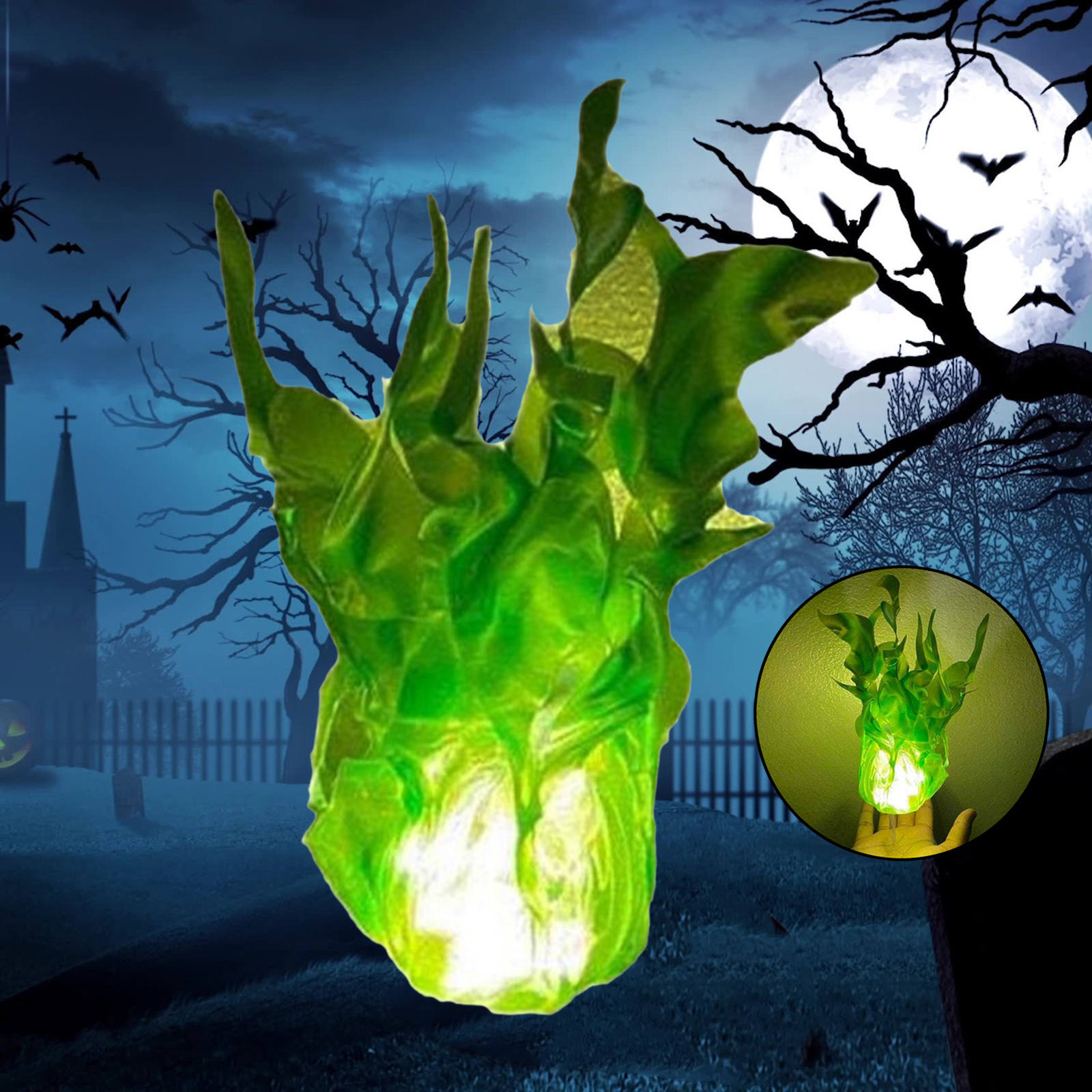 Хэллоуин Плавающий огненный шар Пламя Украшение Творческий реквизит Ролевая игра для вечеринки Хэллоуин Украшение для вечеринки Рождественское украшение зелёный
Хэллоуин Плавающий огненный шар Пламя Украшение Творческий реквизит Ролевая игра для вечеринки Хэллоуин Украшение для вечеринки Рождественское украшение зелёный