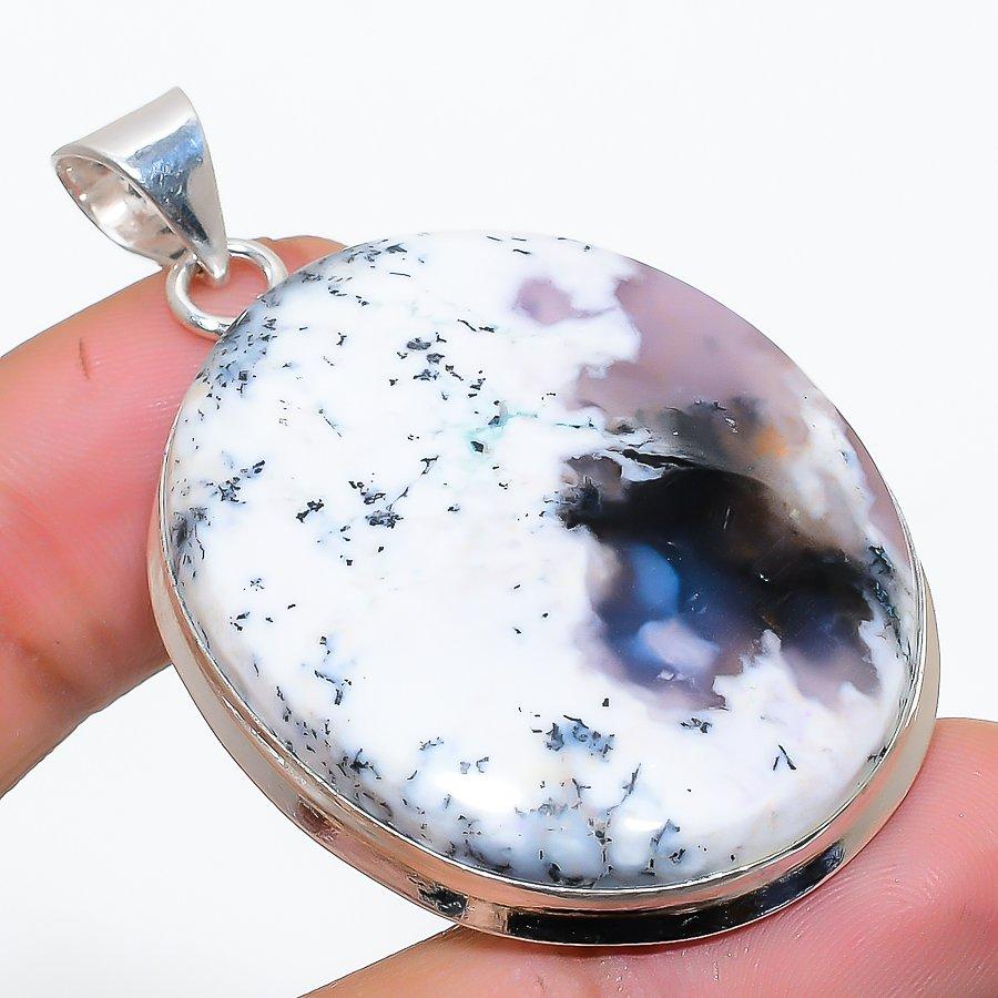 Dendrite Opal Gemstone 925 Solid Sterling Silver Jewelry Pendant 2.09 SU-10224
Dendrite Opal Gemstone 925 Solid Sterling Silver Jewelry Pendant 2.09 SU-10224