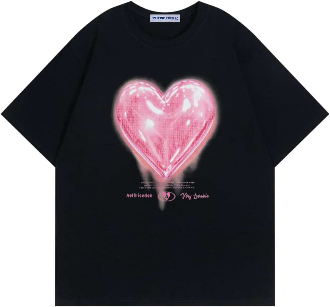 Aelfric Eden Women Love Balloon Graphic Tees Summer Short Sleeve Printed Cotton T Shirts Casual Harajuku Tops 5XL різнокольоровий
Aelfric Eden Women Love Balloon Graphic Tees Summer Short Sleeve Printed Cotton T Shirts Casual Harajuku Tops 5XL різнокольоровий