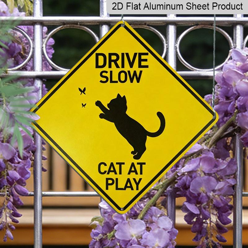2D Flat 1pc, Drive Slow Cats At Play Aluminum Caution Sign, Metal Wall Hanging Decorative Plaque, Multipurpose Indoor/Outdoor Use, English Text 20*20cm
2D Flat 1pc, Drive Slow Cats At Play Aluminum Caution Sign, Metal Wall Hanging Decorative Plaque, Multipurpose Indoor/Outdoor Use, English Text 20*20cm