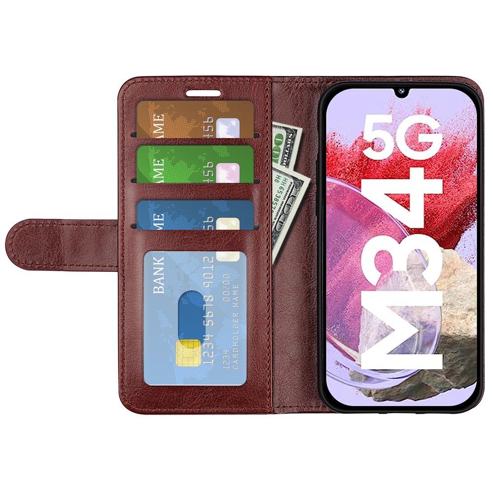 For Samsung Galaxy F34 5G/M34 5G Anti-Scratch PU Leather Cell Phone Cover Stand Crazy Horse Texture Wallet Case Brown
For Samsung Galaxy F34 5G/M34 5G Anti-Scratch PU Leather Cell Phone Cover Stand Crazy Horse Texture Wallet Case Brown