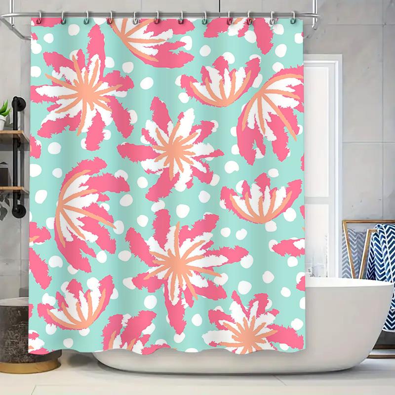 Vintage-Inspired Shower Curtain With Pink Floral Pattern Perfect For Adding A Touch Of Elegance To Your Bathroom Decor! W60H190(CM)-1 Pcs
Vintage-Inspired Shower Curtain With Pink Floral Pattern Perfect For Adding A Touch Of Elegance To Your Bathroom Decor! W60H190(CM)-1 Pcs