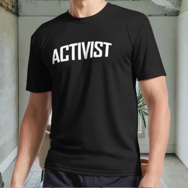 New Activist Logo Men s Black T shirt Funny Size S to 5XL S
New Activist Logo Men s Black T shirt Funny Size S to 5XL S
