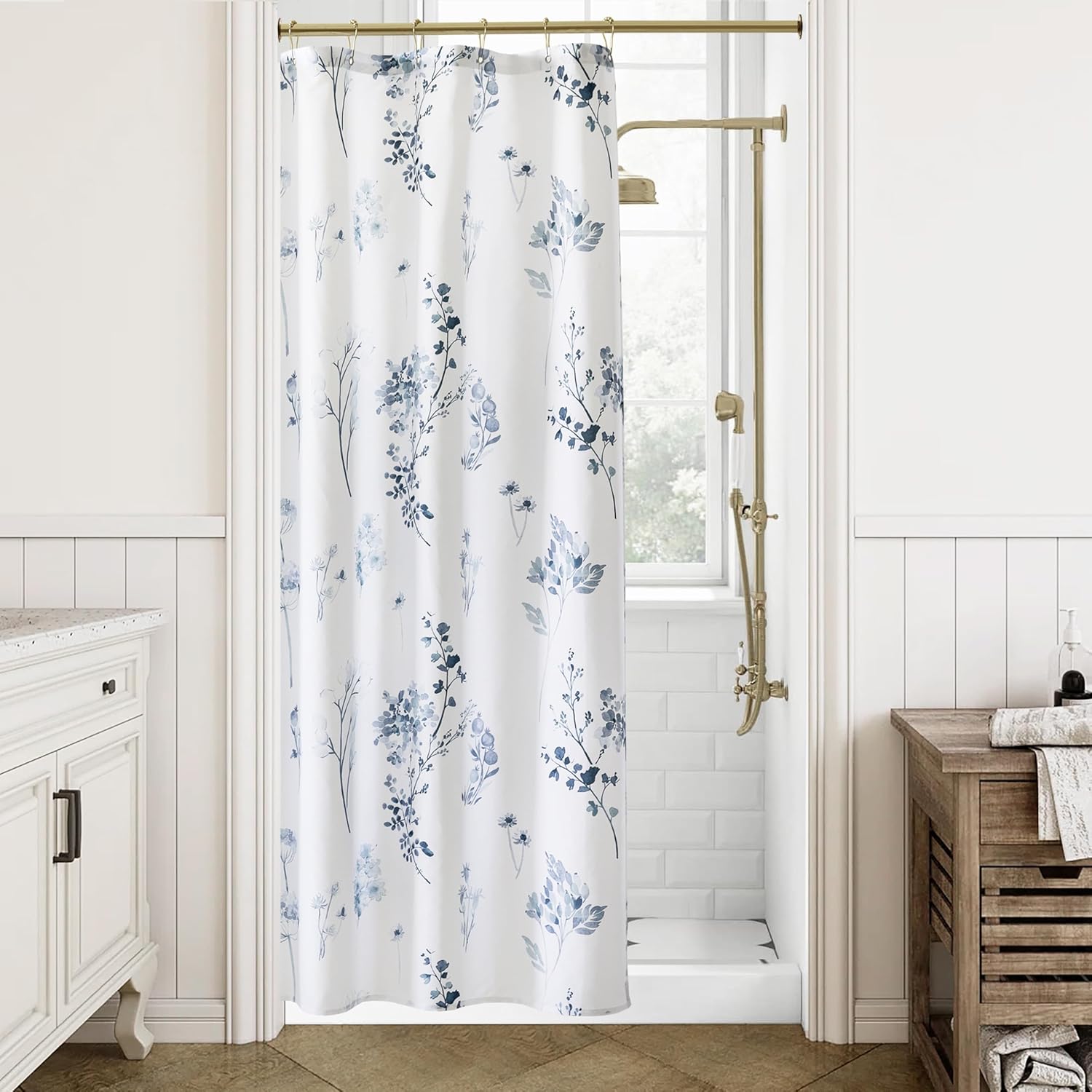 Green Boho Watercolor Floral Shower Curtain,Eucalyptus Botanical Fabric Shower Curtains For Bathroom,Light Green White Plant W60H190(CM)-1 Pcs
Green Boho Watercolor Floral Shower Curtain,Eucalyptus Botanical Fabric Shower Curtains For Bathroom,Light Green White Plant W60H190(CM)-1 Pcs