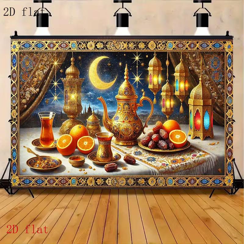 2D Flat Print Ramadan Festival Backdrop for Studio Photoshoot & Live Stream 47.2x31.5inch/120*80cm
2D Flat Print Ramadan Festival Backdrop for Studio Photoshoot & Live Stream 47.2x31.5inch/120*80cm