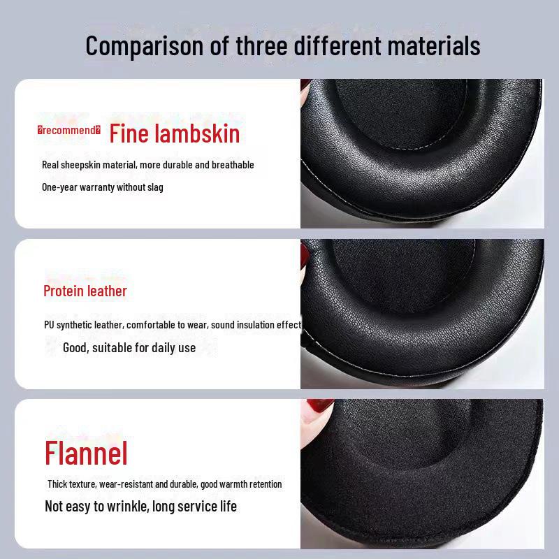 Compatible Leather Earmuff Covers for Audio-Technica A900X, AD700X, AD500X, AD2000, AD1000X Headphones
Compatible Leather Earmuff Covers for Audio-Technica A900X, AD700X, AD500X, AD2000, AD1000X Headphones