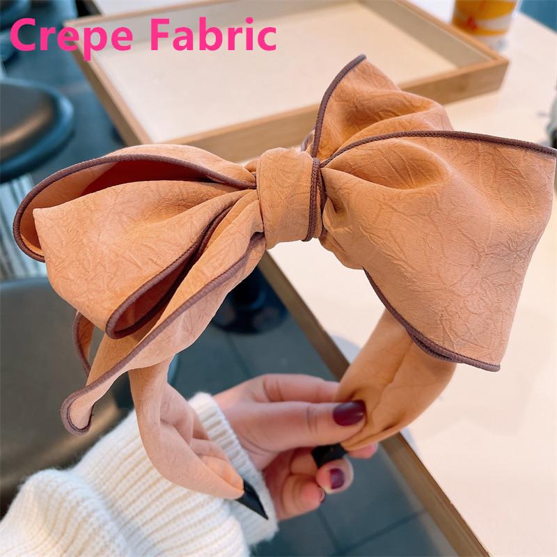 Многослойные повязки на голову с большим бантом для женщин, повседневный головной убор для вечеринок, однотонные из крепа, для взрослых, для шопинга, праздничные повязки для волос
Многослойные повязки на голову с большим бантом для женщин, повседневный головной убор для вечеринок, однотонные из крепа, для взрослых, для шопинга, праздничные повязки для волос