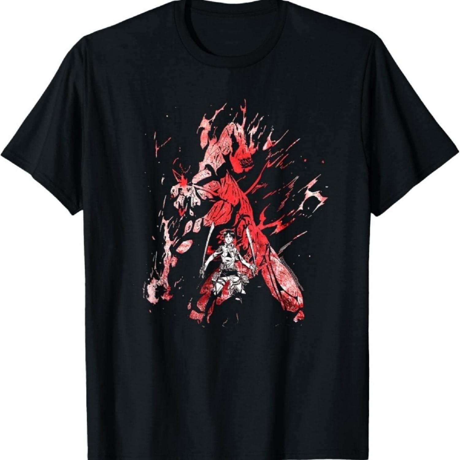 Titan and Eren Flaming AOT Anime T-Shirt XXXXXL чорний
Titan and Eren Flaming AOT Anime T-Shirt XXXXXL чорний
