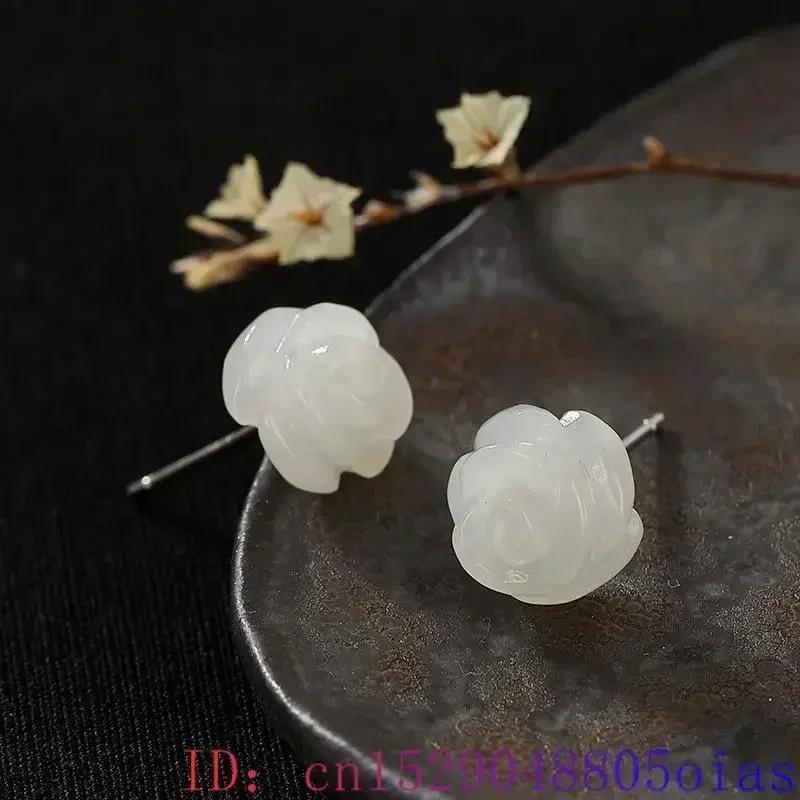 Green Natural Real Jade Rose Earrings Ear Studs Vintage Gemstone Jewelry Talismans Energy Amulet Luxury Gifts for Women Girl
Green Natural Real Jade Rose Earrings Ear Studs Vintage Gemstone Jewelry Talismans Energy Amulet Luxury Gifts for Women Girl