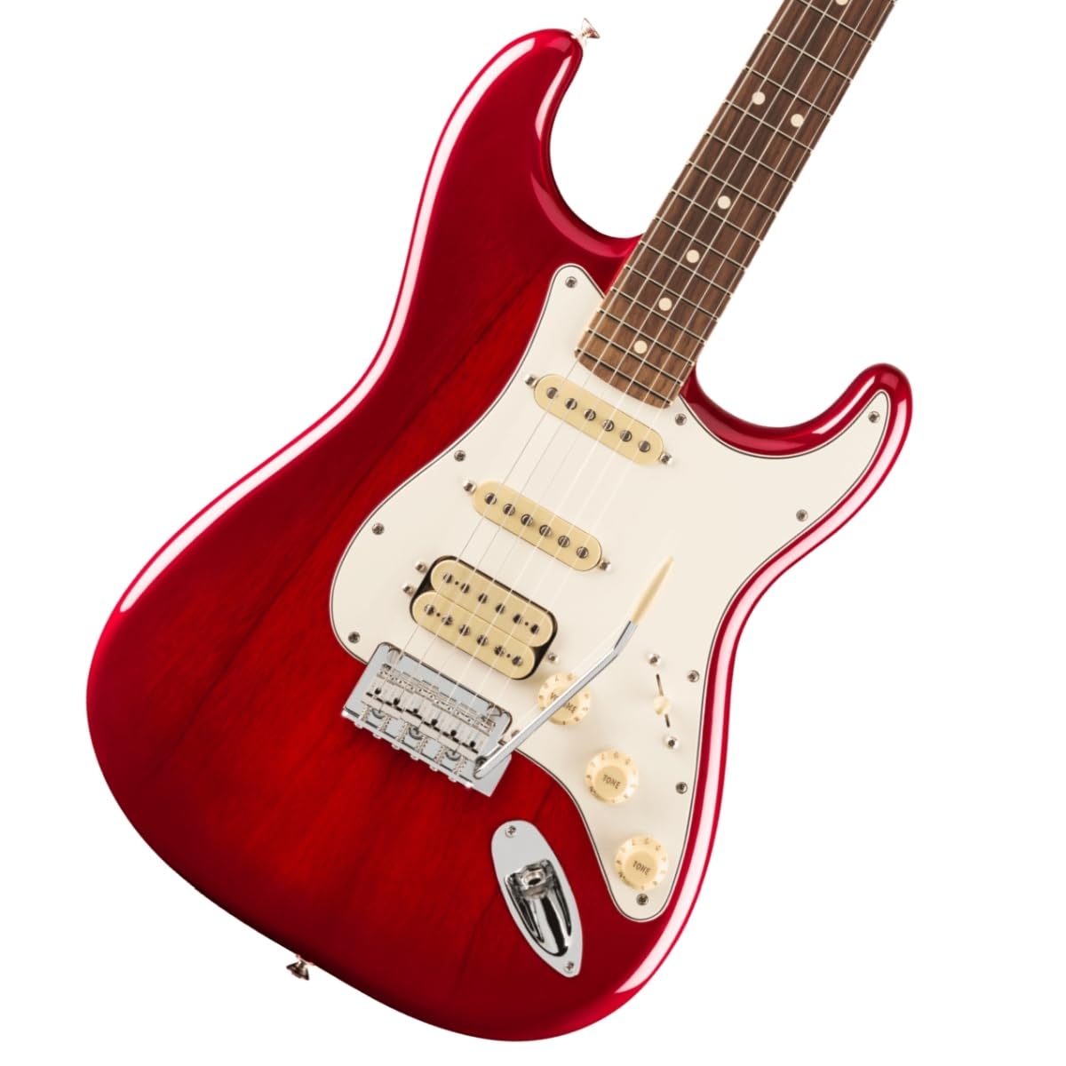 II Stratocaster HSS Rosewood Fingerboard Transparent Cherry Burst Chambered Mahogany Fender Fender/Player
II Stratocaster HSS Rosewood Fingerboard Transparent Cherry Burst Chambered Mahogany Fender Fender/Player