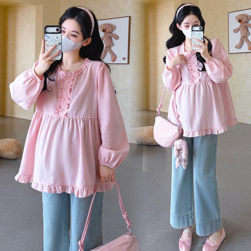2026 Spring Korean Sweet Doll Shirt for Pregnant Women M розовый
2026 Spring Korean Sweet Doll Shirt for Pregnant Women M розовый
