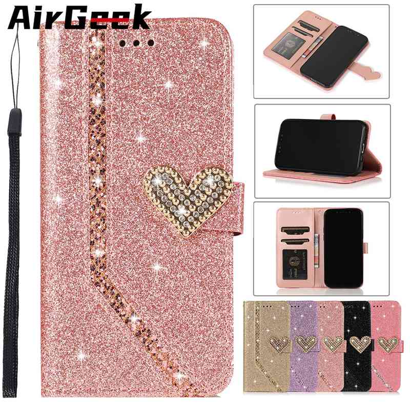 Роскошный Bling Love Heart Diamond Чехол-кошелек из искусственной кожи с отделениями для карт Подставка-держатель для iPhone Samsung Huawei Блестящие флип-чехлы
Роскошный Bling Love Heart Diamond Чехол-кошелек из искусственной кожи с отделениями для карт Подставка-держатель для iPhone Samsung Huawei Блестящие флип-чехлы