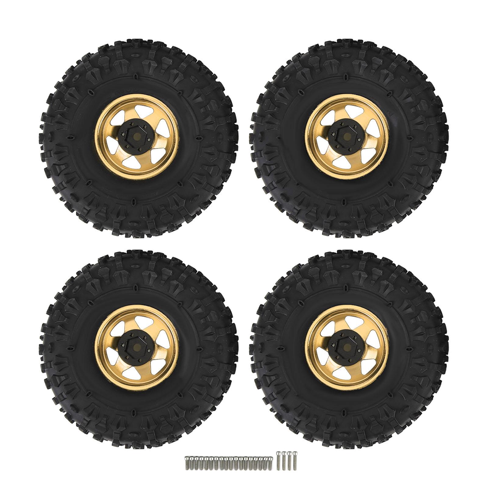 4PCS RC Crawler Tire Set 1.9 Inch Rubber Universal RC Tire with Metal Deep Groove Hex Hub Wheel
4PCS RC Crawler Tire Set 1.9 Inch Rubber Universal RC Tire with Metal Deep Groove Hex Hub Wheel