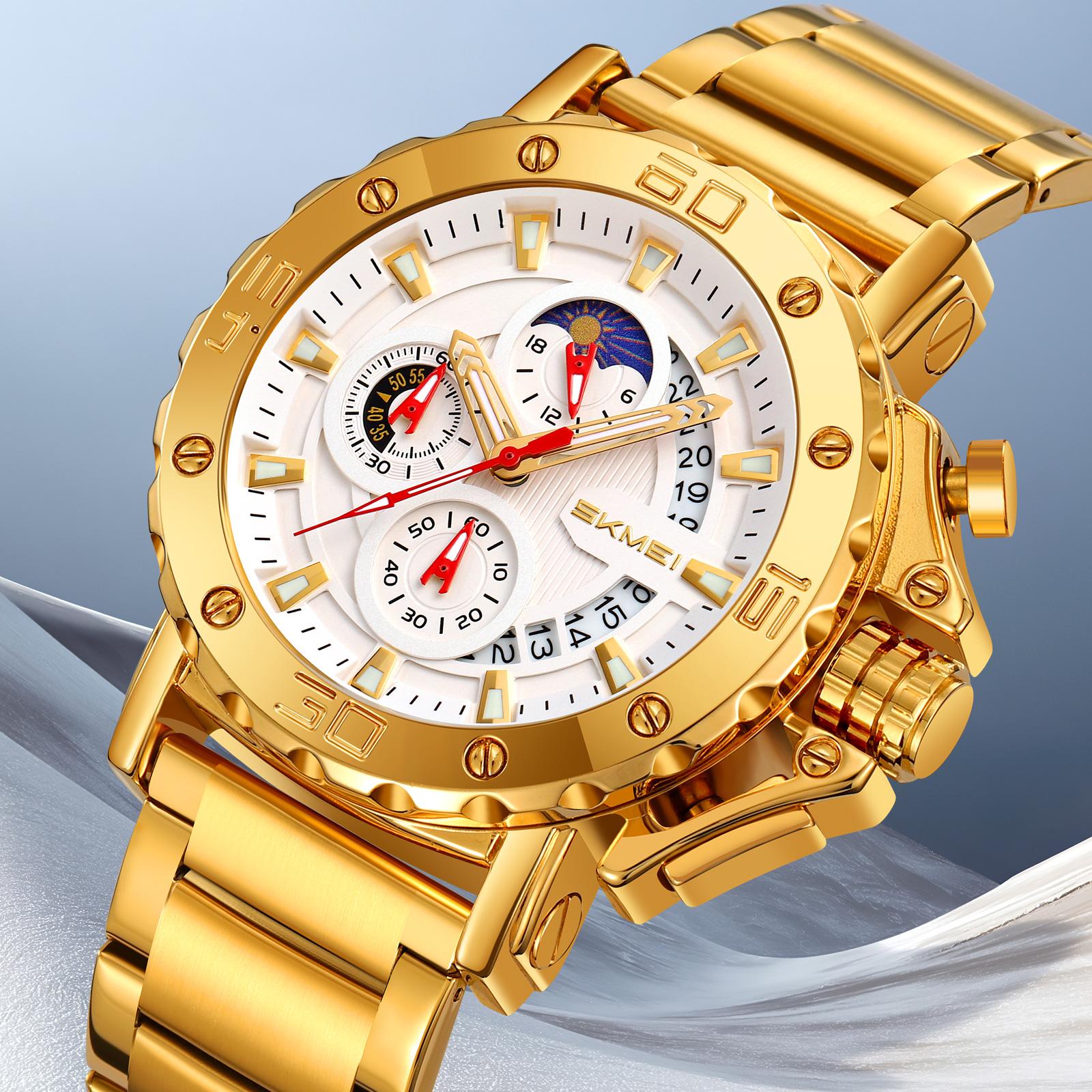 Luxury Quartz Men s Watch with Three Eyes and Six Needles Chronograph Multi Functional Steel Strap Watches for Men срібний/чорний
Luxury Quartz Men s Watch with Three Eyes and Six Needles Chronograph Multi Functional Steel Strap Watches for Men срібний/чорний