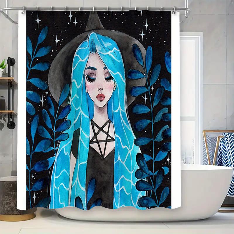 Gothic Bathroom Decor Shower Curtain Dark Blue Witch Aesthetic Home Decor Halloween Spooky Room Divider Washable Vintage W60H190(CM)-1 Pcs
Gothic Bathroom Decor Shower Curtain Dark Blue Witch Aesthetic Home Decor Halloween Spooky Room Divider Washable Vintage W60H190(CM)-1 Pcs