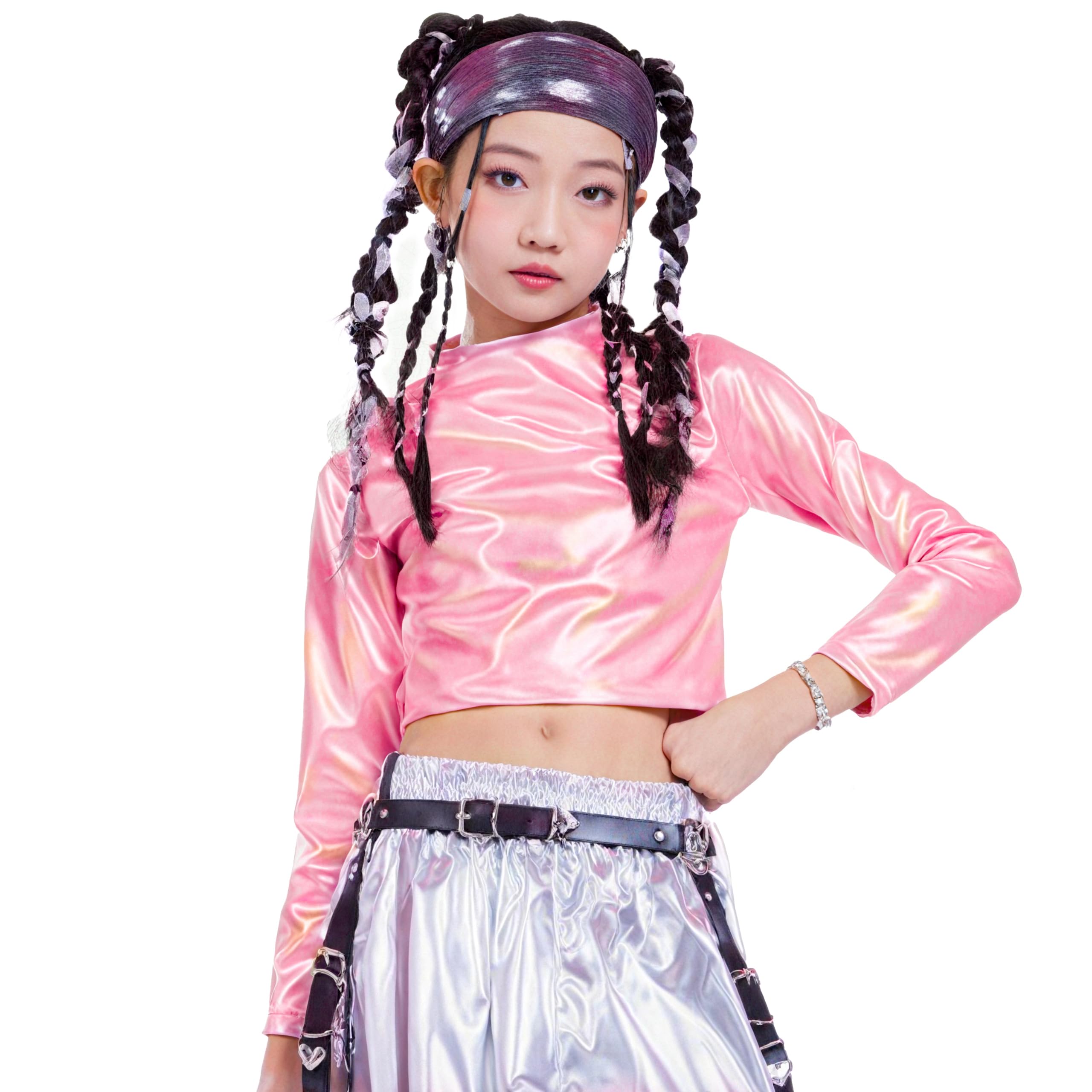 LOLANTA Kids Dance Top, PU Leather, Short Length, Semi-High Neck, Sparkly Pink, Size 160
LOLANTA Kids Dance Top, PU Leather, Short Length, Semi-High Neck, Sparkly Pink, Size 160