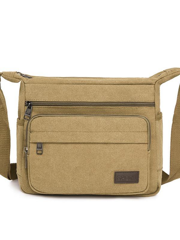 Новая холщовая сумка через плечо, мужская сумка-мессенджер, вместительная, с несколькими отделениями
Новая холщовая сумка через плечо, мужская сумка-мессенджер, вместительная, с несколькими отделениями