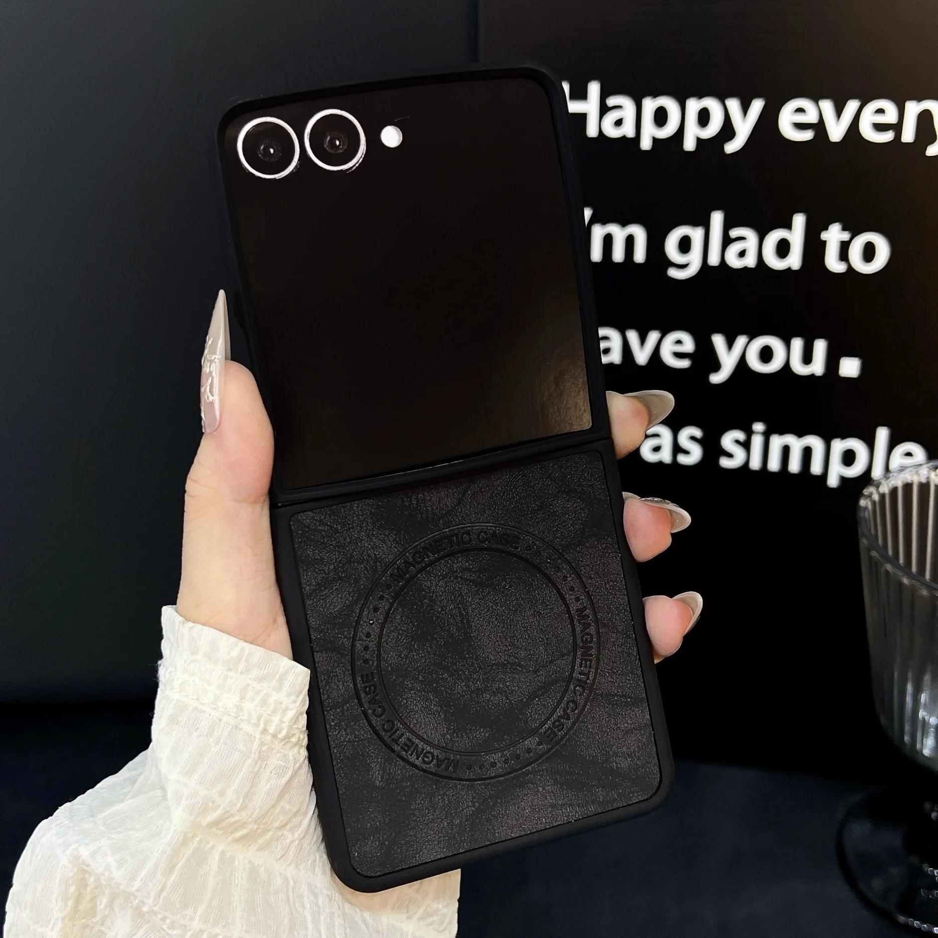 Higth Quality Busine Sle Sheepskin Leather Magnetic Phone Case for Samsung Galaxy Z Flip 7 6 5 4 3 Retro Protect Back Cover Galaxy Z Flip6
Higth Quality Busine Sle Sheepskin Leather Magnetic Phone Case for Samsung Galaxy Z Flip 7 6 5 4 3 Retro Protect Back Cover Galaxy Z Flip6