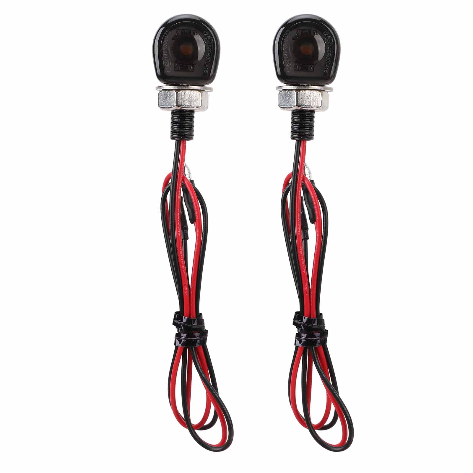 Светодиодный указатель поворота на руль DC12V ретро мини водонепроницаемый повышенная видимость для мотоцикла ATV чёрный