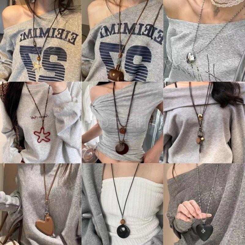Korean version of long love pendant necklace ins style light luxury niche sweater chain stacked with simple and versatile sweater accessories
Korean version of long love pendant necklace ins style light luxury niche sweater chain stacked with simple and versatile sweater accessories