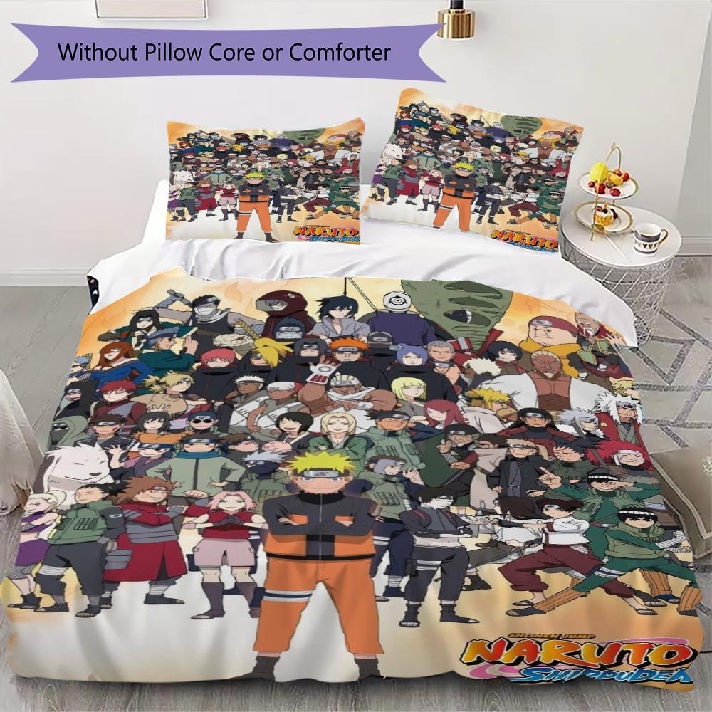 Naruto Pattern Bedding uilt Set uilt Cover Pillowcase Home Decoration Birthday Gift (1 * duvet cover + 2 * pillowcase without core) 135x200cm
Naruto Pattern Bedding uilt Set uilt Cover Pillowcase Home Decoration Birthday Gift (1 * duvet cover + 2 * pillowcase without core) 135x200cm