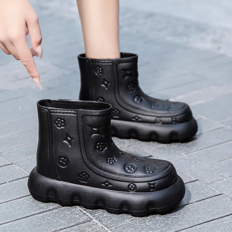 EVA ultra-light rain shoes women s short tube non-slip waterproof shoes lightweight fashion adult outdoor work shoes thermal rubber shoes 36/37 чорний
EVA ultra-light rain shoes women s short tube non-slip waterproof shoes lightweight fashion adult outdoor work shoes thermal rubber shoes 36/37 чорний