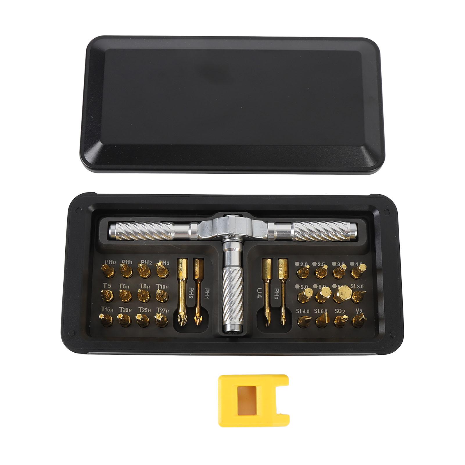Ratchet Screwdriver Set Labor Saving 30 in 1 Design Multifunctional Ergonomic Ratcheting Screwdriver Multi Bit Set
Ratchet Screwdriver Set Labor Saving 30 in 1 Design Multifunctional Ergonomic Ratcheting Screwdriver Multi Bit Set