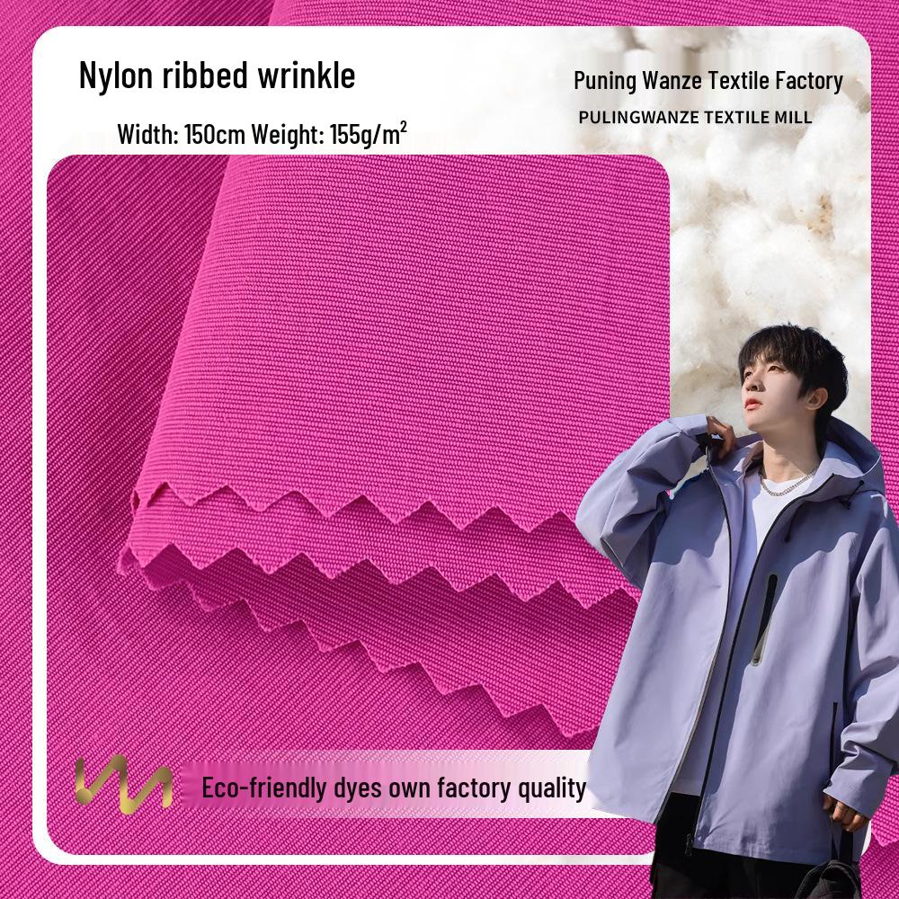Water-Repellent Nylon Horizontal Stripe Fashion Windbreaker Fabric, 155g, Available In Stock 41# Red
Water-Repellent Nylon Horizontal Stripe Fashion Windbreaker Fabric, 155g, Available In Stock 41# Red