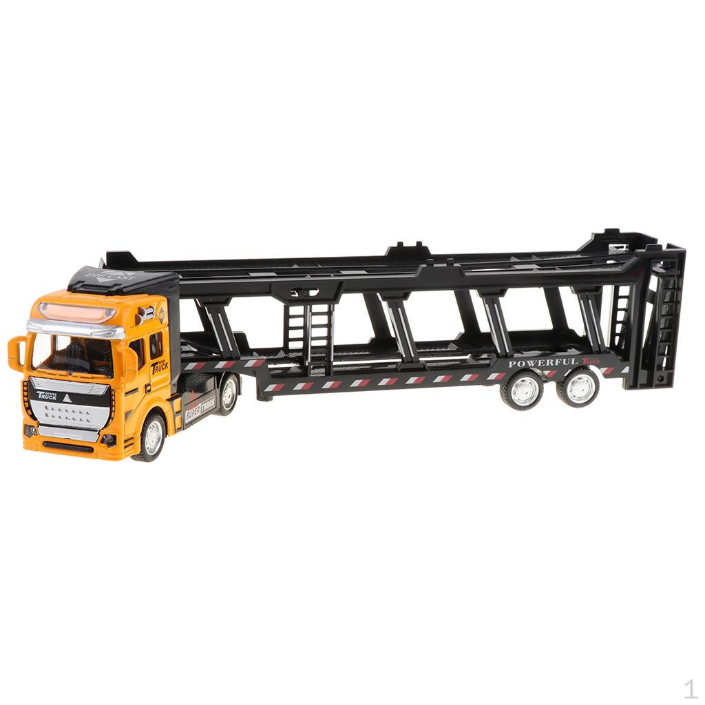 1/50 Alloy cast Pull Back Early Developmental Toy Orange Car Hauler Truck
1/50 Alloy cast Pull Back Early Developmental Toy Orange Car Hauler Truck