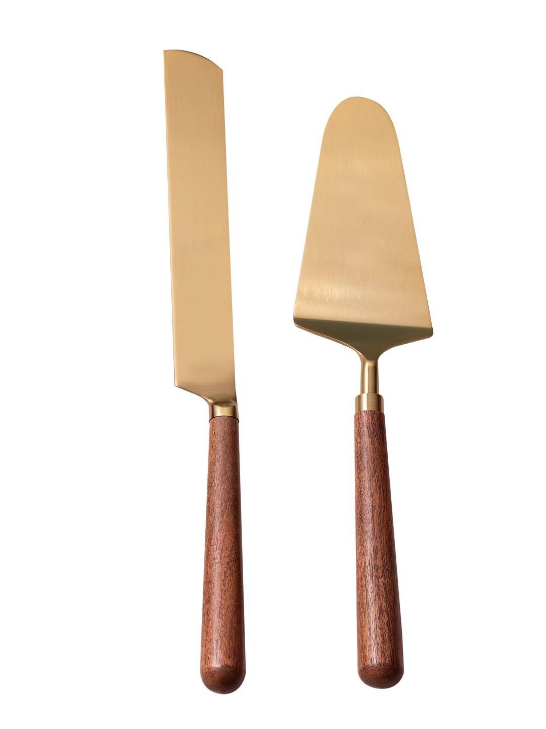 Набор лопаток для торта (2 шт), Golden Finish Stainless Steel Cake Server Set of 2, Nestroots
Набор лопаток для торта (2 шт), Golden Finish Stainless Steel Cake Server Set of 2, Nestroots