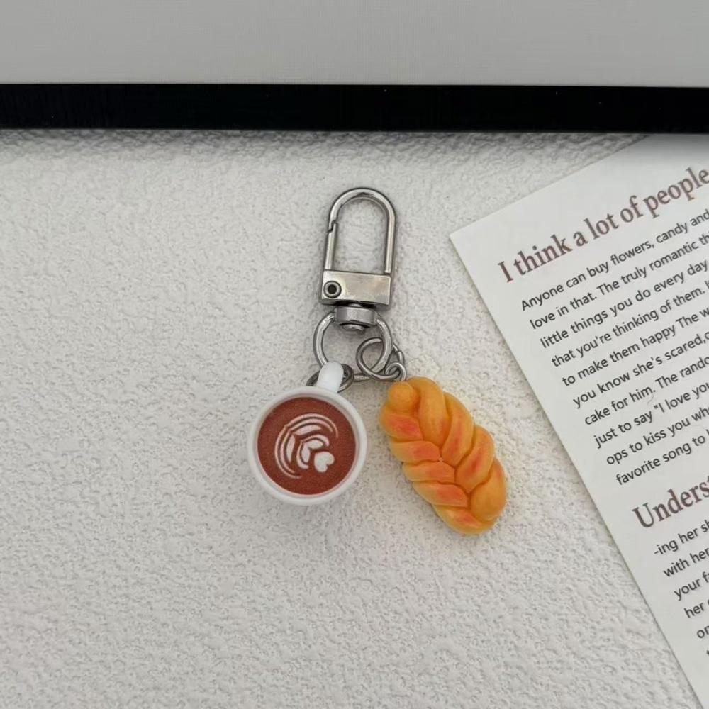 Creative Mini Coffee Cup Keychain Cartoon Food Cake Egg Tart Bread Keyring Backpack Pendant Car Accessories Children Toy Gift
Creative Mini Coffee Cup Keychain Cartoon Food Cake Egg Tart Bread Keyring Backpack Pendant Car Accessories Children Toy Gift