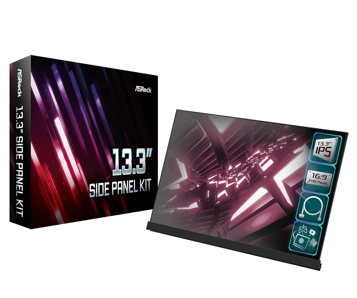ASRock SIDE PANEL KIT Full HD LCD panel kit that can be attached to the side panel of PC case 13.3 13.3
ASRock SIDE PANEL KIT Full HD LCD panel kit that can be attached to the side panel of PC case 13.3 13.3