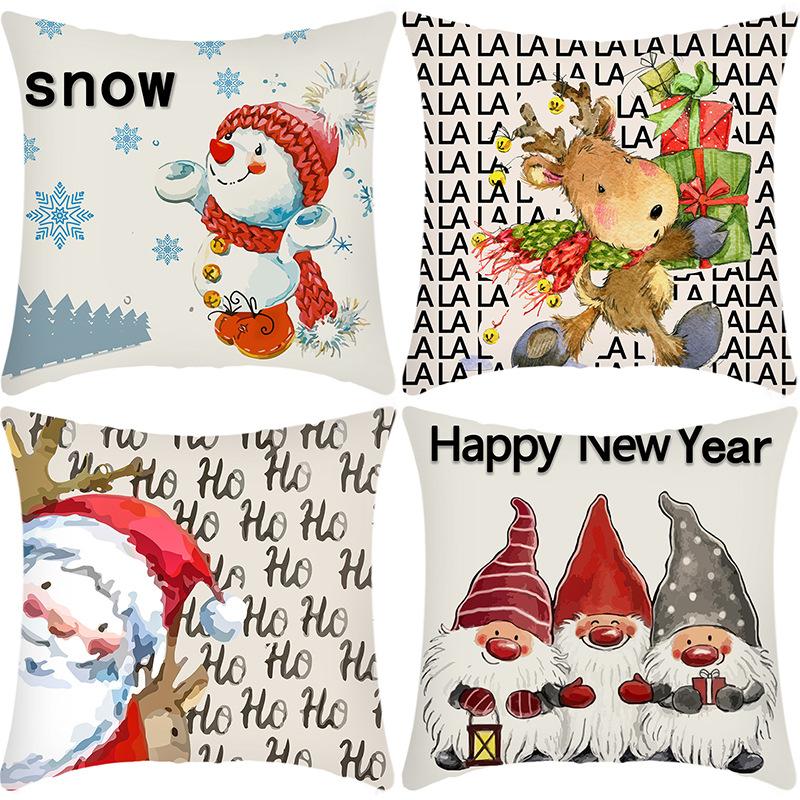 New Christmas Elk Santa Snowman Print Pillow Home Sofa Cushion Cover 45 * 45Cm pillowcase
New Christmas Elk Santa Snowman Print Pillow Home Sofa Cushion Cover 45 * 45Cm pillowcase