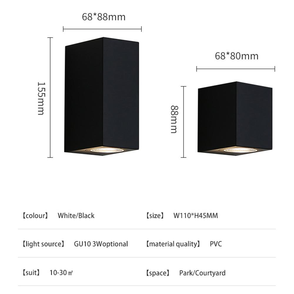 Led Wall Lamp Outdoor Waterproof IP65 Up Down GU10 AC85-265V PVC Lighting Garden Decoration Wall Lights for Indoor Lighting
Led Wall Lamp Outdoor Waterproof IP65 Up Down GU10 AC85-265V PVC Lighting Garden Decoration Wall Lights for Indoor Lighting