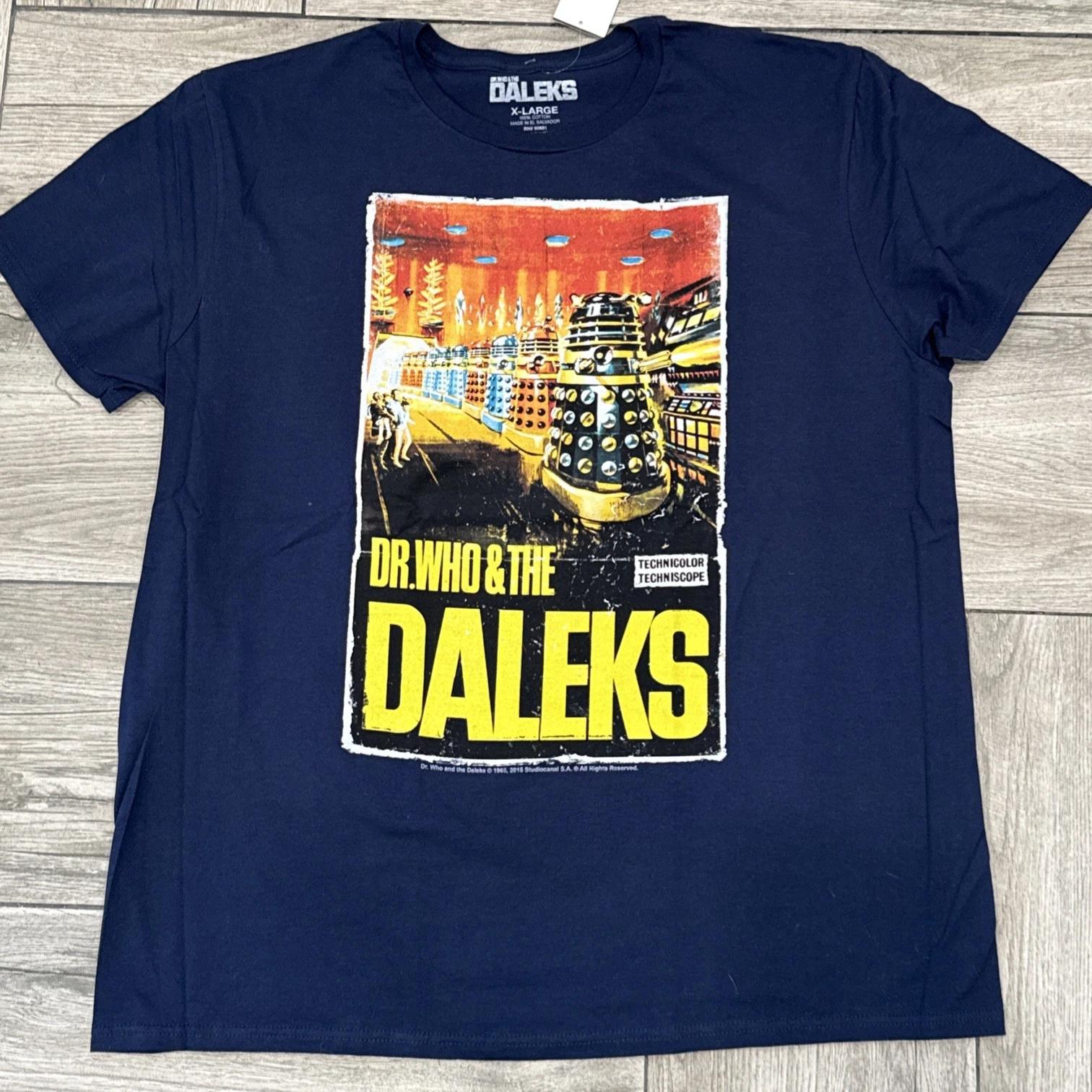 2015 Dr Who & The Daleks Officially Licensed Graphic Navy 100% Cotton T-shirt Mens Tees Top Size XL Tee S
2015 Dr Who & The Daleks Officially Licensed Graphic Navy 100% Cotton T-shirt Mens Tees Top Size XL Tee S