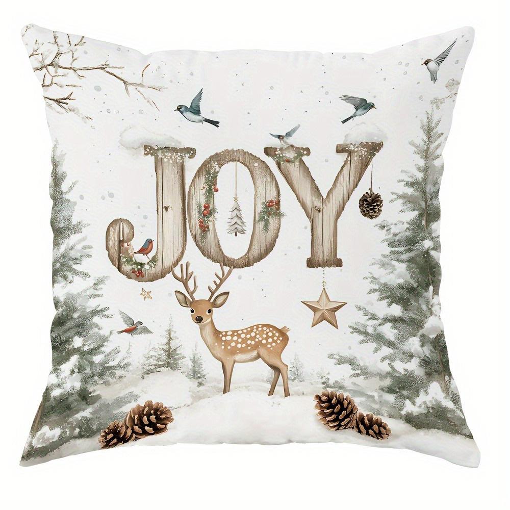 Christmas Pillowcases: Noel, Joy, Hello Winter Designs for Festive Decor Sofa room cushion cover home decoration new year gift 16x16Inch
Christmas Pillowcases: Noel, Joy, Hello Winter Designs for Festive Decor Sofa room cushion cover home decoration new year gift 16x16Inch