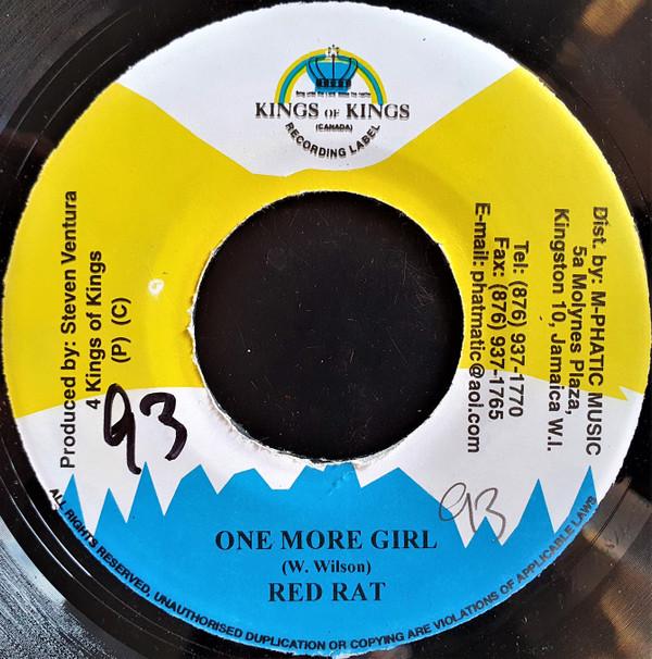 7inch Record RED RAT - One More Girl NONE Kings of Kings 1999 Jamaica Reggae, Ska & Dub Used
7inch Record RED RAT - One More Girl NONE Kings of Kings 1999 Jamaica Reggae, Ska & Dub Used