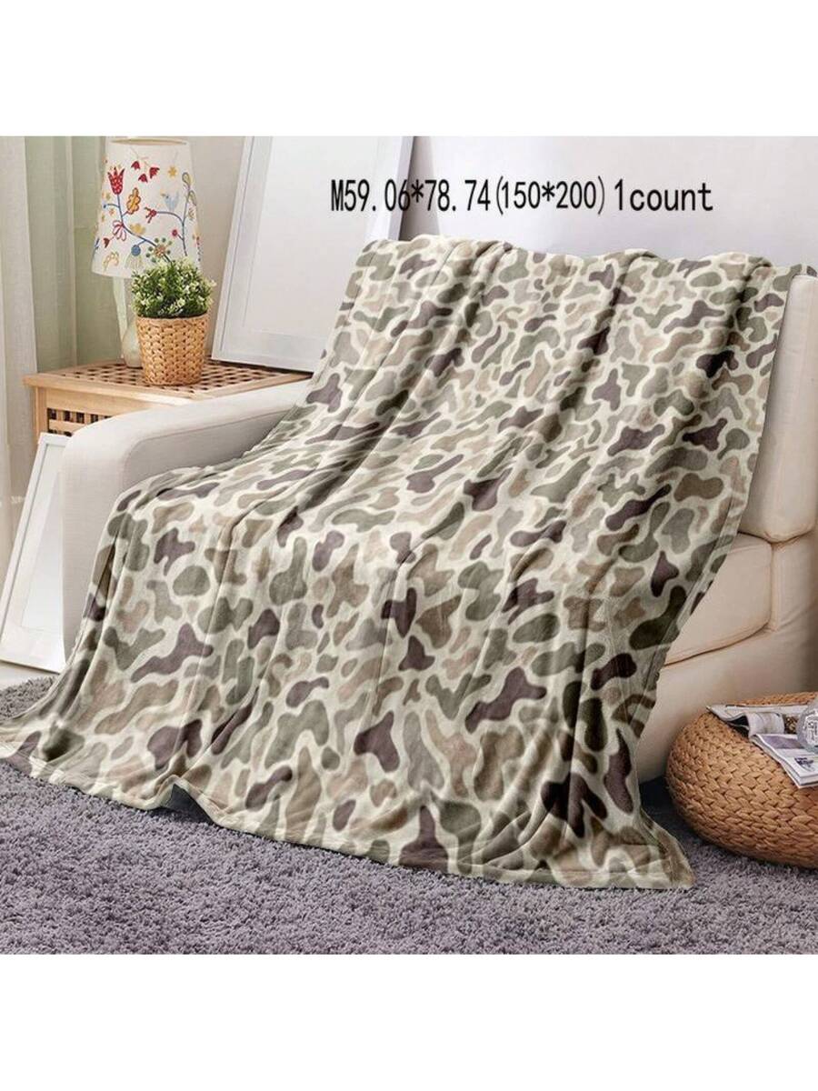 Camouflage Pattern Throw Blanket, Soft Lightweight for Air Conditioned Room, Warm Nap Blanket for Home Office Travel 100x150cm
Camouflage Pattern Throw Blanket, Soft Lightweight for Air Conditioned Room, Warm Nap Blanket for Home Office Travel 100x150cm