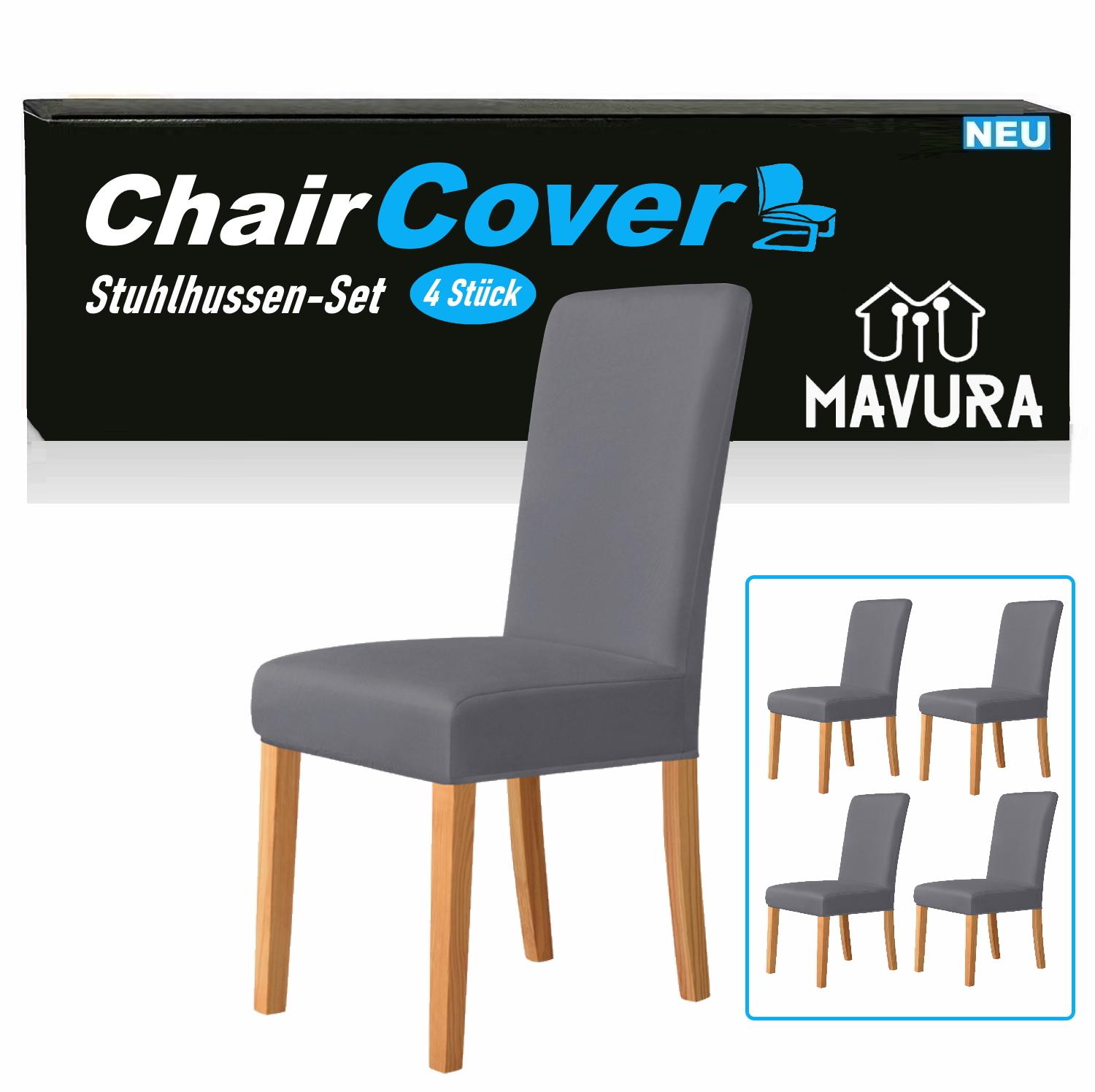 Комплект чохлів для стільців ChairCover, стрейчевий чохол для стільця, чохол для 4-місного антрацитового, стрейчевий
Комплект чохлів для стільців ChairCover, стрейчевий чохол для стільця, чохол для 4-місного антрацитового, стрейчевий