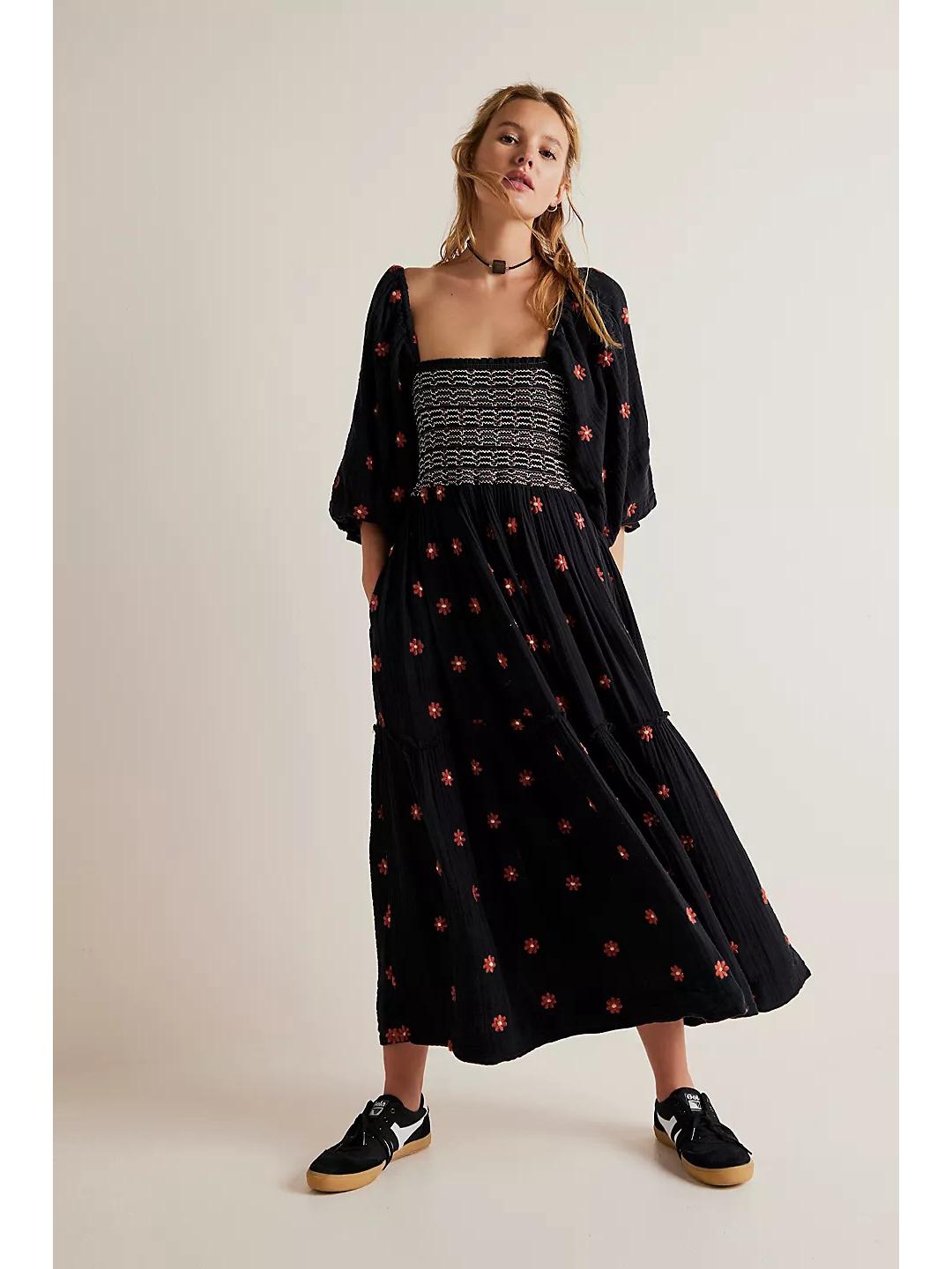 2026 Autumn Flared Sunflower Dress - Square Neck, Casual Comfortable Seven-Sleeve Design Large чорний
2026 Autumn Flared Sunflower Dress - Square Neck, Casual Comfortable Seven-Sleeve Design Large чорний