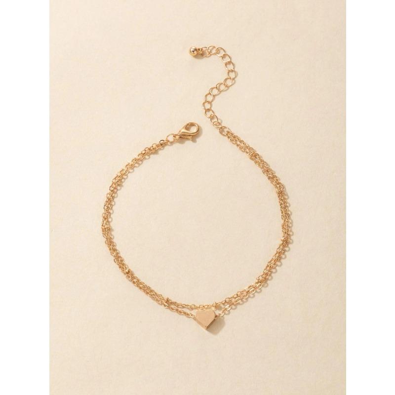 Новый браслет на щиколотку, простой модный женский многослойный браслет на щиколотку Love Trend золотой
Новый браслет на щиколотку, простой модный женский многослойный браслет на щиколотку Love Trend золотой