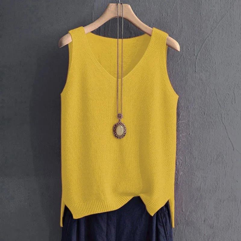 Модный жилет большого размера из ледяного шелка с подтяжками, женская трикотажная рубашка с V-образным вырезом, топ без рукавов, элегантные однотонные свободные повседневные простые рубашки 5XL
Модный жилет большого размера из ледяного шелка с подтяжками, женская трикотажная рубашка с V-образным вырезом, топ без рукавов, элегантные однотонные свободные повседневные простые рубашки 5XL