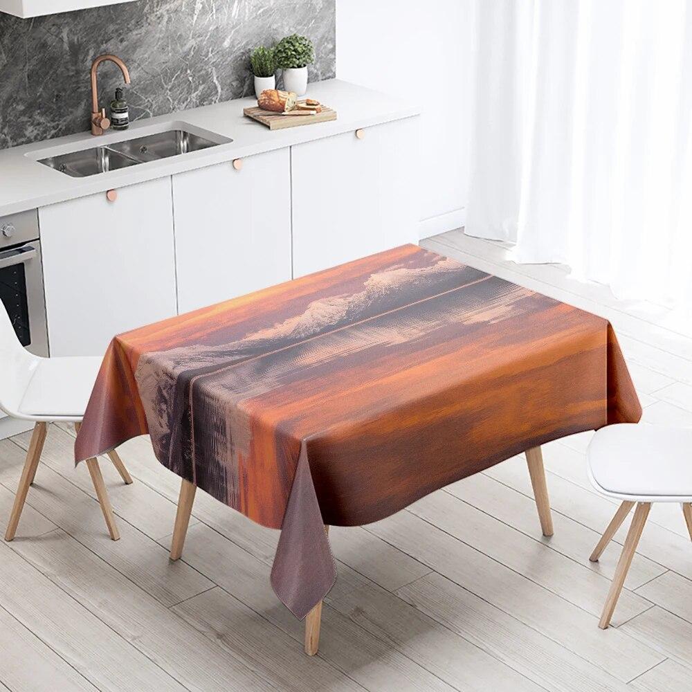 Природа Пейзаж Скатертина Захід сонця проти плям Водонепроникний прямокутний кухонний обідній стіл Домашній декор 100x160cm
Природа Пейзаж Скатертина Захід сонця проти плям Водонепроникний прямокутний кухонний обідній стіл Домашній декор 100x160cm