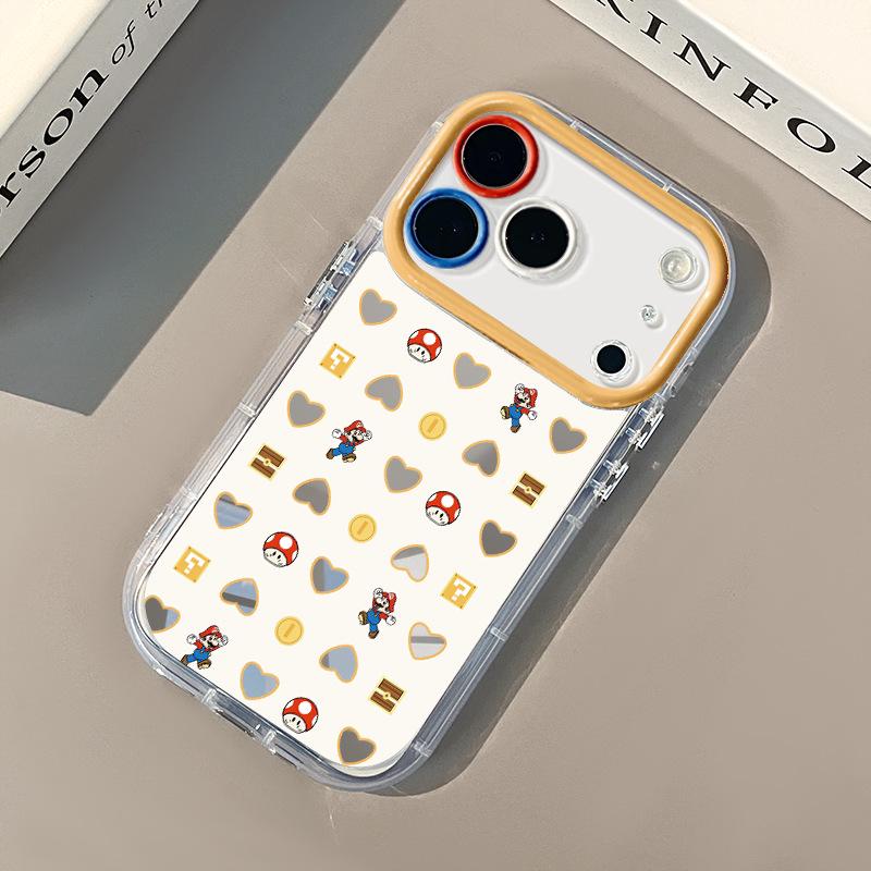 Heart-Shaped Mario Apple 17 Pro Max Mirror Cream Shell iPhone 16 Case for 15 & 14 iPhone 14 Pro
Heart-Shaped Mario Apple 17 Pro Max Mirror Cream Shell iPhone 16 Case for 15 & 14 iPhone 14 Pro